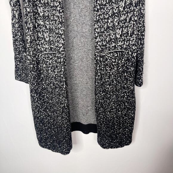 Athleta Small Gray Black Ombre Wythe Wool Cashmere Cardigan Sweater Coat Pocket - Picture 4 of 10